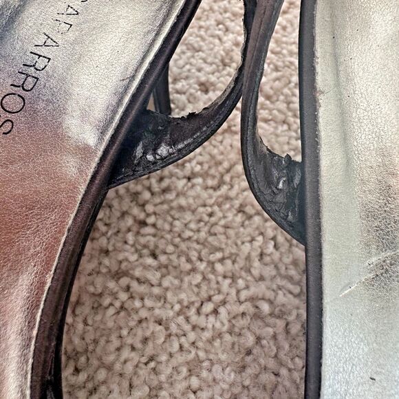 Caparros Brown Sequin Strappy Heels Womens Size 9.5 - Picture 5 of 6